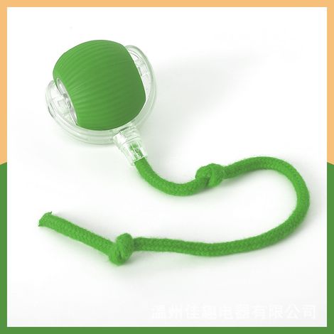 Set di 2 giocattoli interattivi per gatti - Palla interattiva per gatti - Ricaricabile tramite USB - Con coda - Rotazione a 360° - Automatico - Giocattolo per gatti - Verde