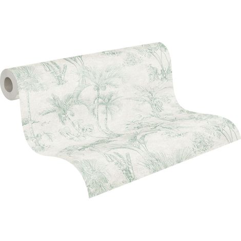 papier peint jungle gris clair - A.S. Création (1/5)