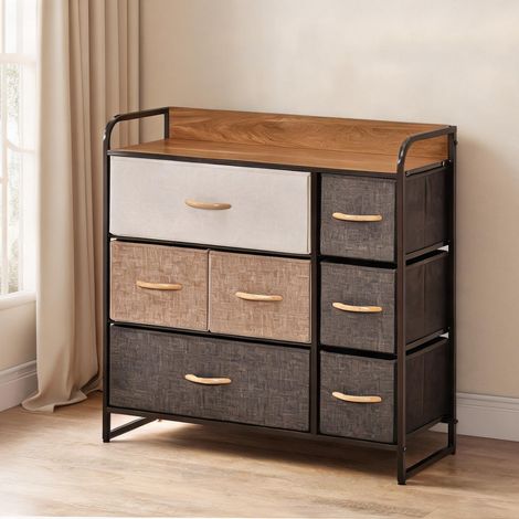 Armoire de rangement multicolore en polyester 80 x 29 x 78,5 cm (1/5)