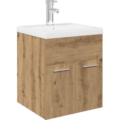 Maison Exclusive - Waschbeckenunterschrank mit Einbaubecken und W