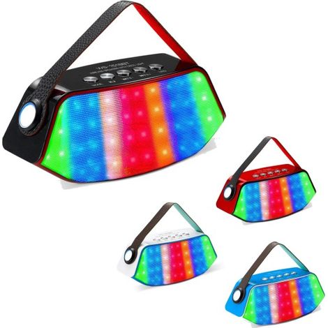 Altavoz Bluetooth Portátil Led Usb Altavoz Radio Fm Smartphone Ws1518bt - (1/5)