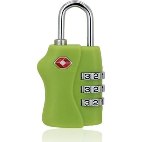 Serrure à combinaison intelligente TSA verte pour bagages et valises (1/4)