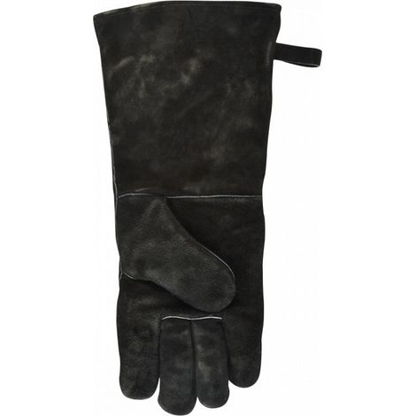 Outils Et Nature – Gant anti-chaleur en croûte de cuir pour barbecue – Résistance à la chaleur – Taille universelle – Préhension sûre et solide (1/3)