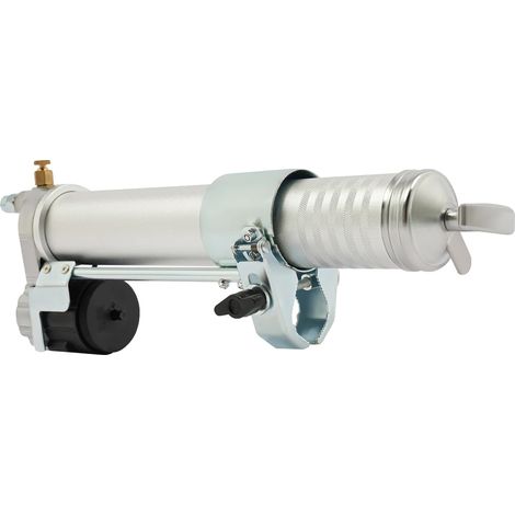 Adattatore per trapano per ingrassatore, capacità 600 cc, alta pressione, colore argento. (1/2)