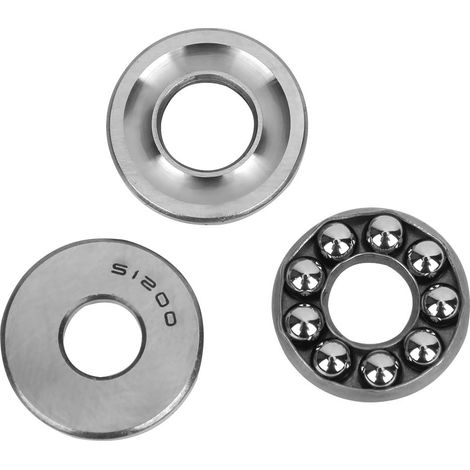 Ensemble de 5 roulements à billes axiaux plats 51200, accessoire de quincaillerie industrielle précis et pratique