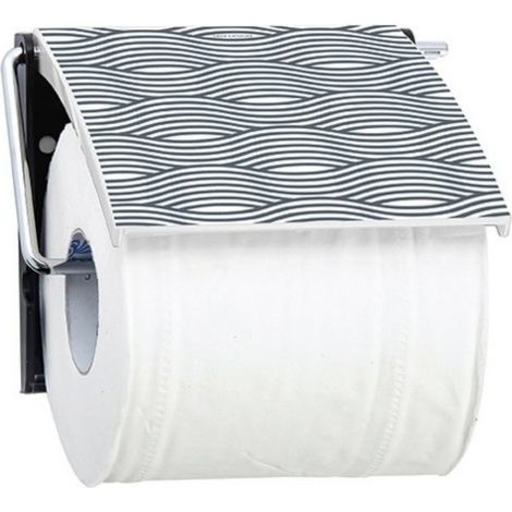 Porte rouleau papier wc WAVE Gris MSV (1/3)