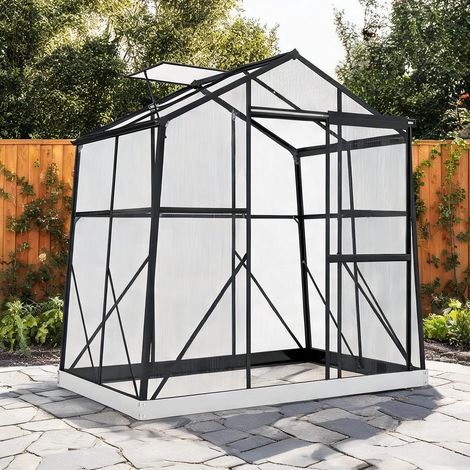Serre de jardin schwarz 192 x 131 x 203 cm (1/5)