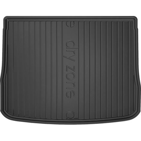 Tapis de coffre pour VW Tiguan I 2007-16 avec roue de secours Supérieur TPE Noir (1/5)