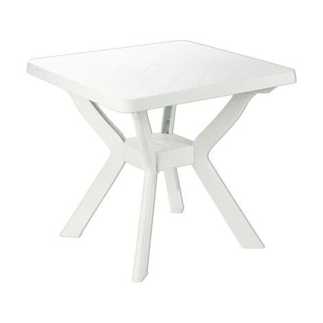 TAVOLI TAVOLO IN RESINA NILO CM.80x80xH72 ARREDO GIARDINO