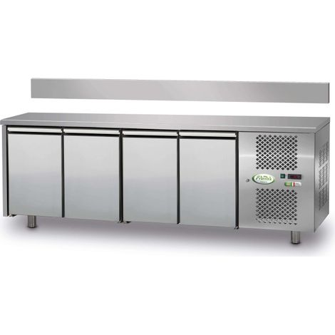 Table réfrigérée positive 4 portes sans dosseret - Fama
