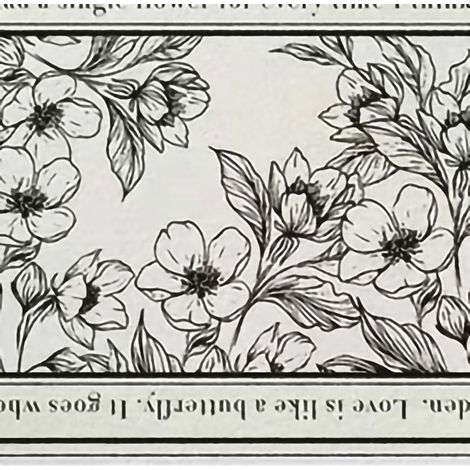 Tapis carré rétro minimaliste noir et blanc à motifs floraux, tapis d'appoint pour canapé, grand fond floral, design floral carré clair et luxueux, 60 x 120 cm (1/5)