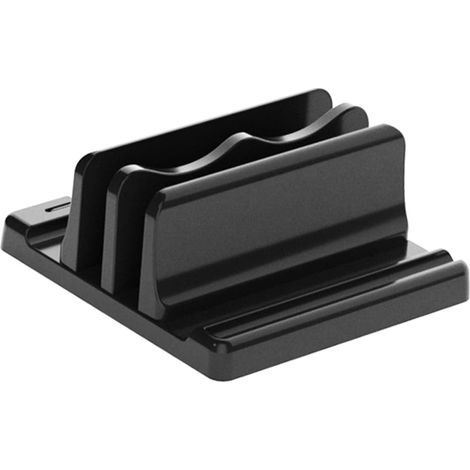 Supporto verticale 3 in 1 per laptop, base da scrivania regolabile in plastica ABS, supporto verticale salvaspazio per laptop.