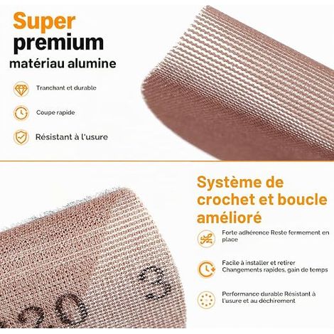 Disque Abrasif Maille 125mm Grain 80-400 (1/3)