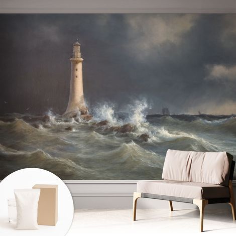 Carta Da Parati In Vlies Decorativa Per Pareti - Con Motivi Moderni - Con Colori Intensi - Per Ufficio tempeste marine 312x219 cm (1/5)