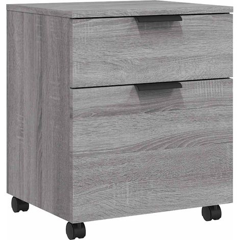 File Cabinet Grey Sonoma Engineered Wood Standard Smooth Sliding vidaXL (1/5)