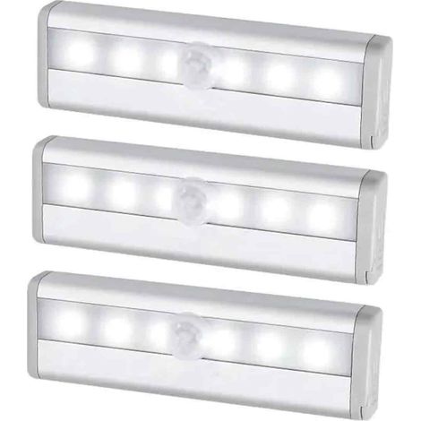 Détecteur De Mouvement - Lampe Veilleuse Automatique - Pour Placard Escalier Armoire Couloir - 3 Pièces (1/5)