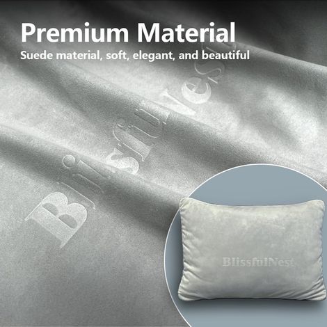 1 Oreiller de Soutien Lombaire en Daim, conçu pour Le Soutien du Bas du Dos, Coussin de Soutien du Cou, Coussin Multi-Usage, Extra Doux (1/5)