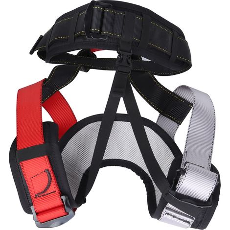 Harnais d'escalade avec ceinture de sécurité et soutien lombaire pour randonnée en montagne