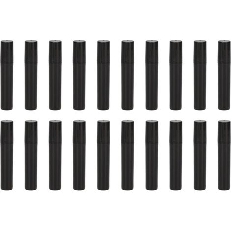 20 pièces Flacon Spray Vide 3ml Rechargeable Noir pour Voyage et Extérieur Portable