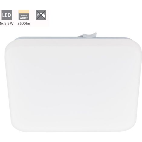 Plafoniera Moderna Frania Acciaio Bianco 6 Luci Led Integrato 5,5W (1/4)