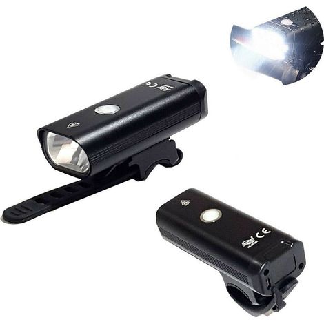 TRADE SHOP - Luce Anteriore Led Cob Ricaricabile Usb Bici Ciclo Bicicletta Bianco Te-b0084 - (1/2)