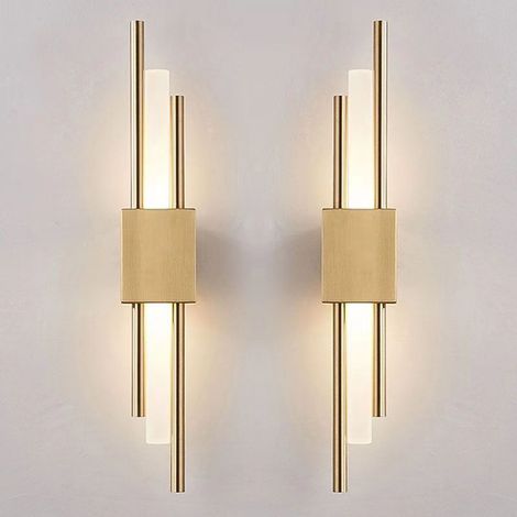 Lampe Murale LED 2PCS – 3000K/4000K/6000K – Éclairage Salon Moderne, Luminaire Couloir, Escalier – Veilleuse de Chevet Longue – Lampe de Nuit LED