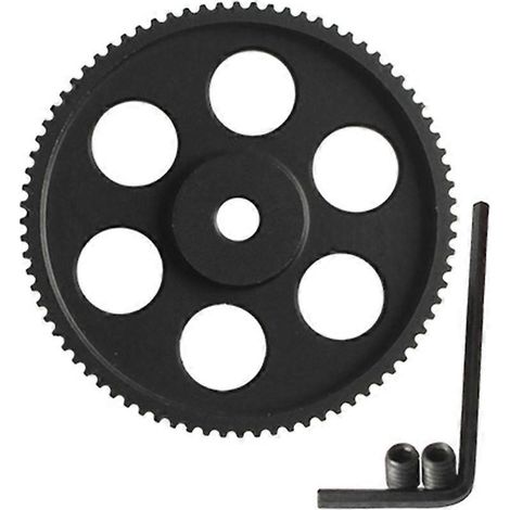 Kit de poulie synchrone 2GT 80 dents, alésage de poulie de distribution 5 mm, 2MGT, noir (1/5)