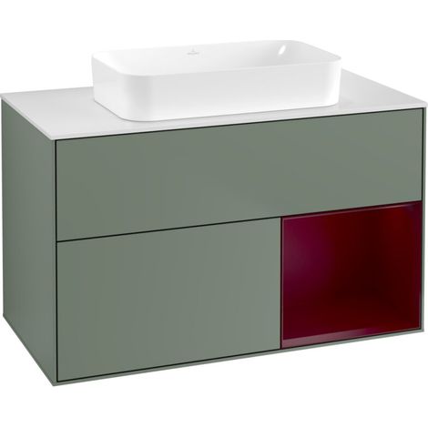 Villeroy & Boch F661HBGM Meuble sous lavabo Finion F66 (1/2)