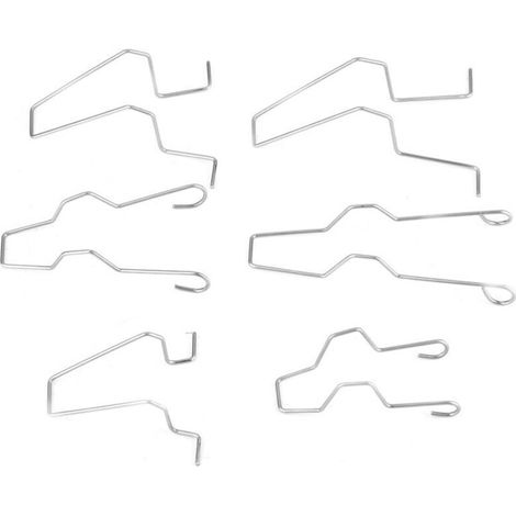 5ZHSFULKIT, Portalampada per fari ad alta resistenza, clip di fissaggio in acciaio in varie misure, set da 6 pezzi per lampadine H1 H3 H4 H7 - Crezuo (1/4)