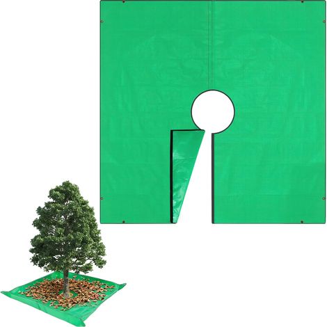 Bâche d Élagage pour Arbres Bâche d Élagage 200 x 200 cm avec Trou de 30 cm (1/4)