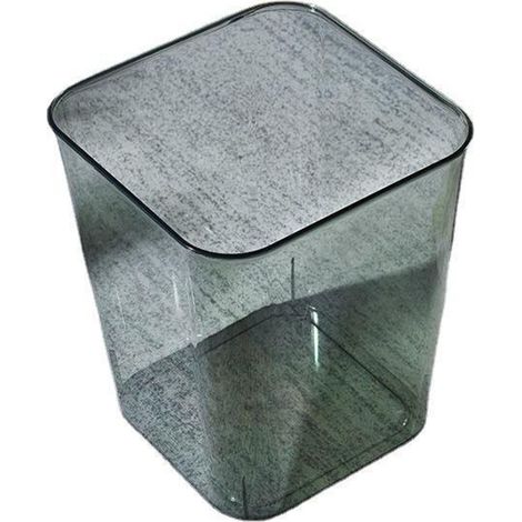 Poubelle ouverte en acrylique transparent grande capacité design moderne pour salon cuisine bureau rangement pratique (1/4)