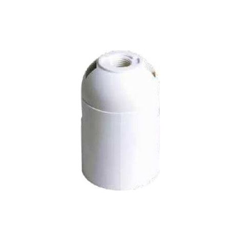 GSC 101530004  Glatter thermoplastischer Lampenhalter E27 Weiß