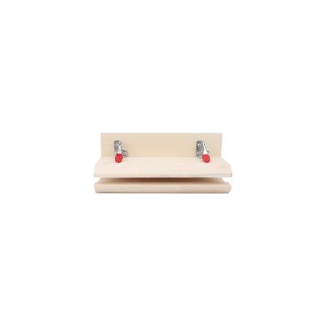 Pinza de costura horizontal para trabajos en cuero: herramienta artesanal de madera maciza, ideal para costura a mano y proyectos creativos de bricolaje. (1/5)