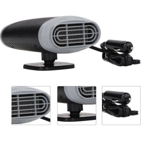 150-W-Auto-Heizlüfter, 360° drehbar, Grau und Schwarz – Schnellenteisung und Entfeuchtung, 12 V (1/5)