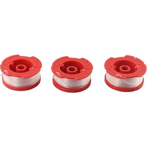 3er-Pack Ersatzspulen für Craftsman CMCST900, CNCST910 und CMESTA900 Freischneider, vorgewickelter Nylonfaden, 0,2 cm x 9,1 m, rote Köpfe