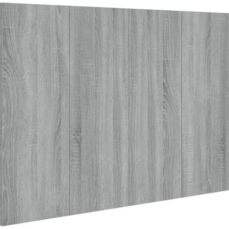 Maison Exclusive - Cabecero de cama madera contrachapada gris Son