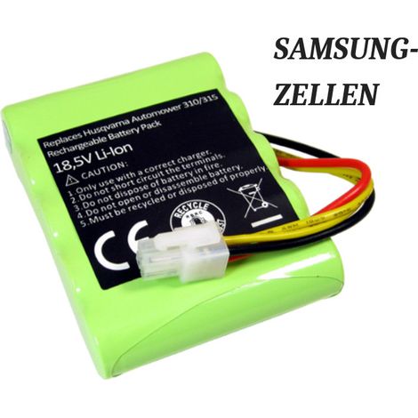 Trade-Shop Premium Li-Ion Akku 18,5V / 2600mAh für Gardena R100Li, R130Li, R160Li (2016, 2017, 2018), Sileno, Sileno+ / Rasenroboter Mähroboter (1/3)