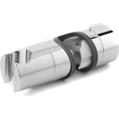 Support de douche réglable pour barre coulissante, universel de 18-25 mm, bras de montage pour tête de douche, pince coulissante, remplacement pour salle de bain, support rotatif 360° (1/5)
