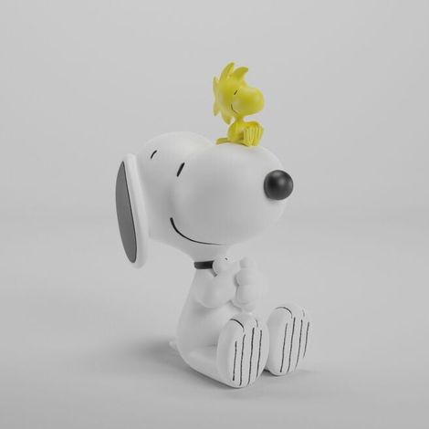 Lampada notturna Snoopy per bambini a batteria design carino