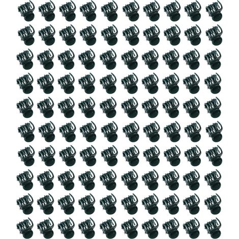 GARRYFIZH Pinces à orchidées, lot de 100 mini, en plastique résistant, à prise ferme, design élégant,Idéales pour les tiges de pastèque, les stolons d'orchidées et les fraisiers