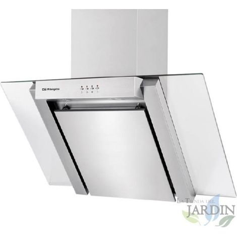 Orbegozo Dunstabzugshaube aus Edelstahl 190 W LED-Beleuchtung Rauchabsaugung 90 cm breit