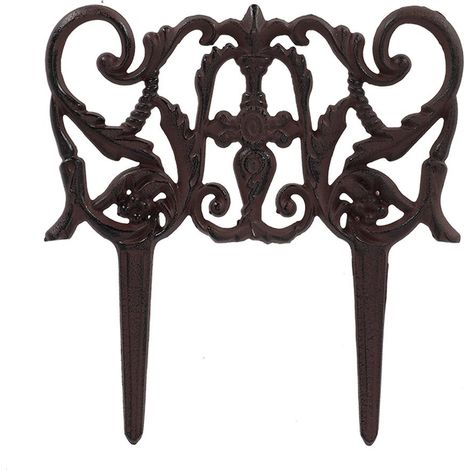 Elemento decorativo de hierro fundido para cercas de parterres (1/3)