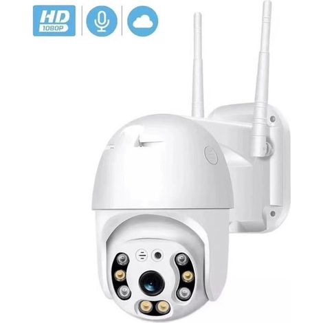 Caméra de sécurité - Wi-Fi intelligente - Résistante à l'eau - IP66 - Orientable et inclinable - Caméras de sécurité (1/5)