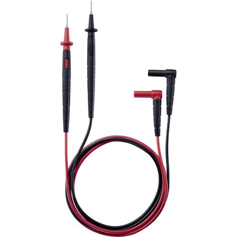 testo 0590 0010 Sicherheits-Messleitungs-Set Stecker 4 mm Prüfspitze 1.22 m Schwarz, Rot 1 St.