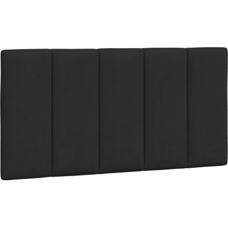 Coussin de tête de lit Hanko noir 100 cm velours CFW17908 (1/5)