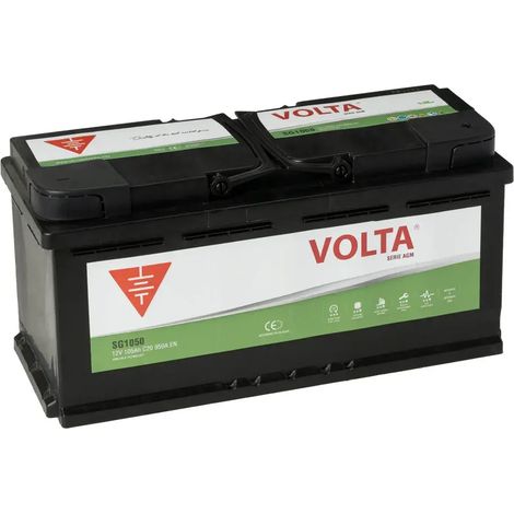 Batería de Coche Start Stop AGM 105Ah 950 A EN Volta SG1050D (1/2)