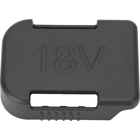 Couvercle anti-poussière double usage pour batterie au lithium 18 V, porte-batterie avec emplacement pour batterie Makita/Bosch