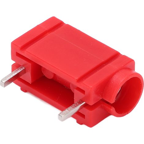 5 fiches bananes de 4 mm, panneau PCB professionnel en laiton nickelé, accessoires de fiches bananes adaptés aux multimètres (rouge). (1/5)