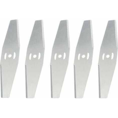 Coupe Bordure Lame De Rechange, pour Coupe Bordure sans Fil Garniture De Jardin,Metal Blade,,argent,5 pièces (1/4)