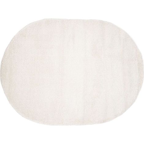 Tapis Déco Ovale "Walter" 240x340cm Blanc (1/5)